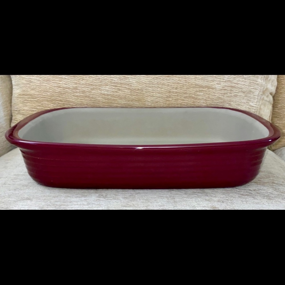 *SOLD* #1388 Rectangle Baker Cranberry